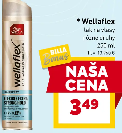 Wellaflex lak na vlasy rôzne druhy
