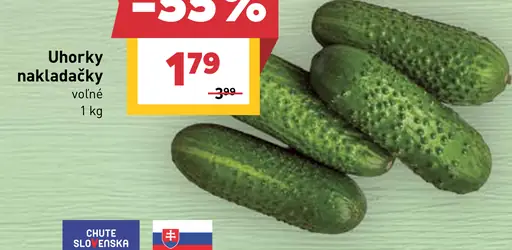 Uhorky nakladačky voľné