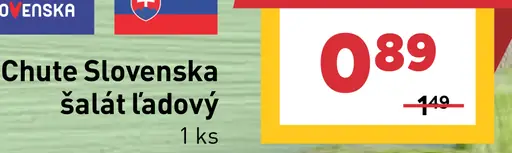 Chute Slovenska šalát ľadový