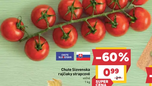 Chute Slovenska rajčiaky strapcové voľné