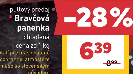 Bravčová panenka chladená