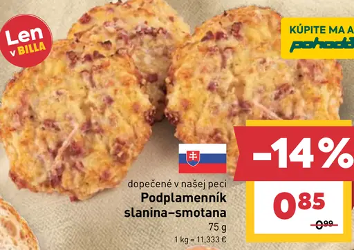 Podplamenník slanina-smotana