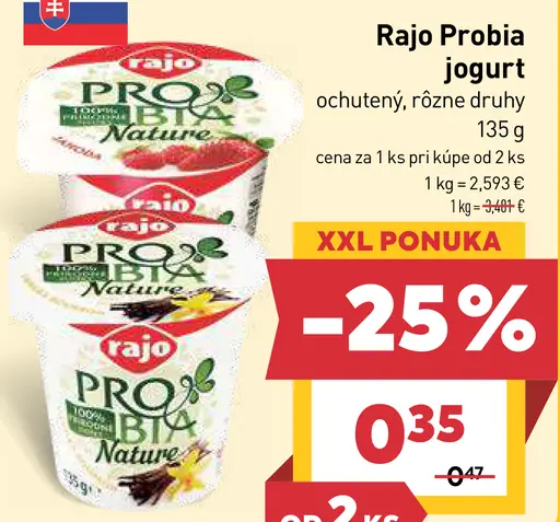 Rajo Probia Jogurt ochutený