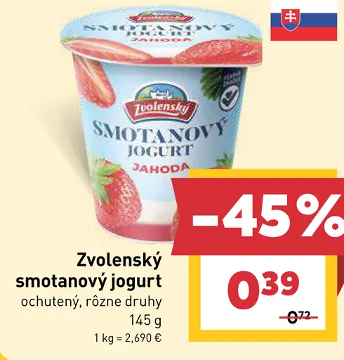 Zvolenský smotanový jogurt