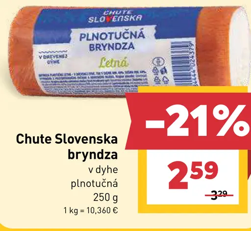 Chute Slovenska bryndza plnotučná