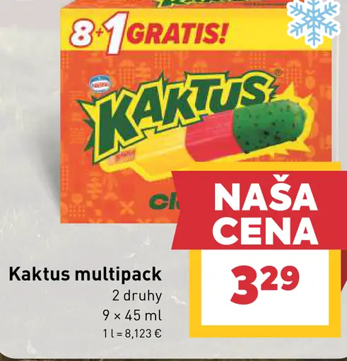 Kaktus multipack zmrzlina 2 druhy