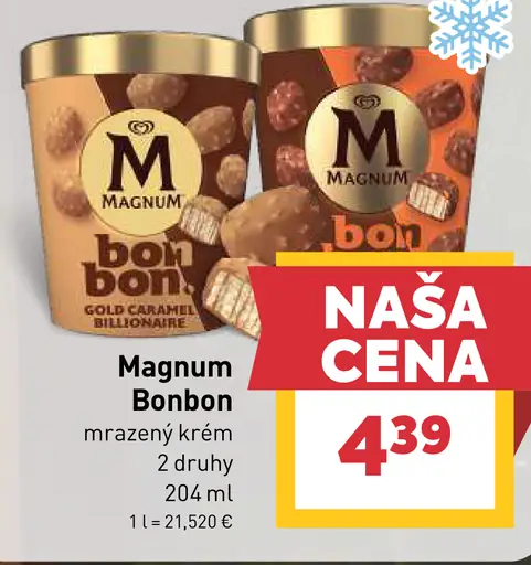 Magnum Bonbon mrazený krém 2 druhy