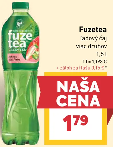 FuzeTea ľadový čaj rôzne druhy