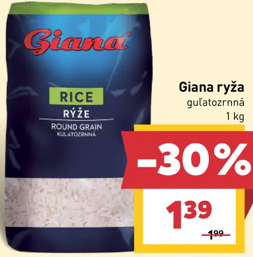 Giana Guľatozrnná ryža