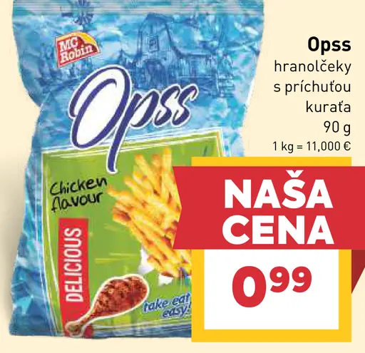 O’Pss hranolčeky s príchuťou kurčaťa