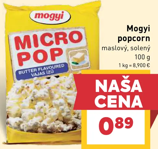Mogyi popcorn maslový