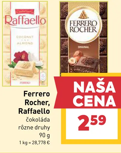Ferrero Rocher Čokoláda
