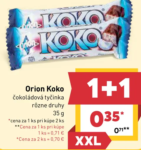 Orion Koko čokoládová tyčinka