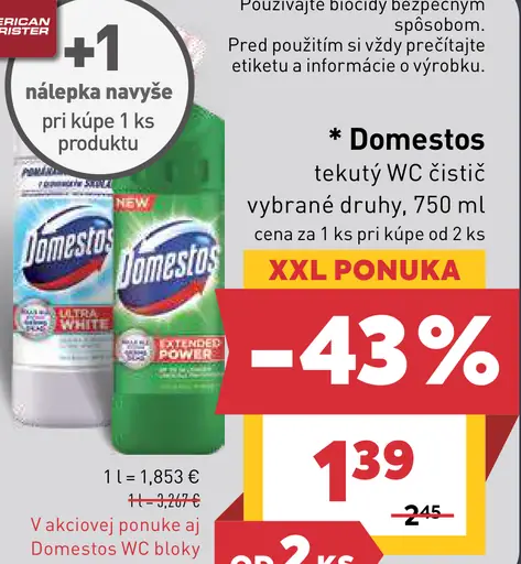 Domestos WC čistič