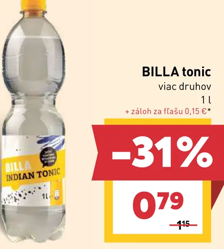 Billa tonic viac druhov