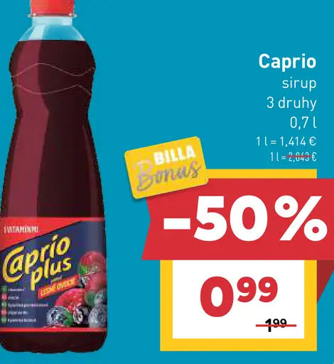 Caprio Plus sirup viac druhov