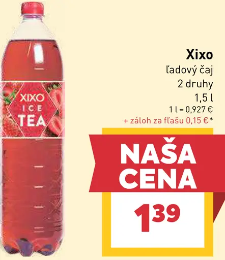 Xixo ľadový čaj rôzne druhy