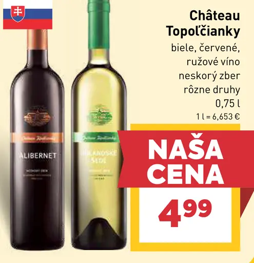 Château Topoľčianky víno neskorý zber