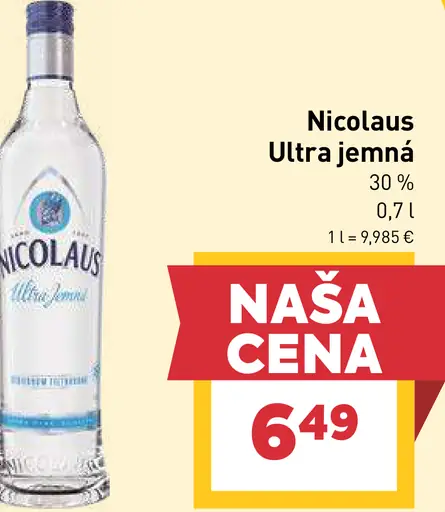 Nicolaus Ultra jemná vodka