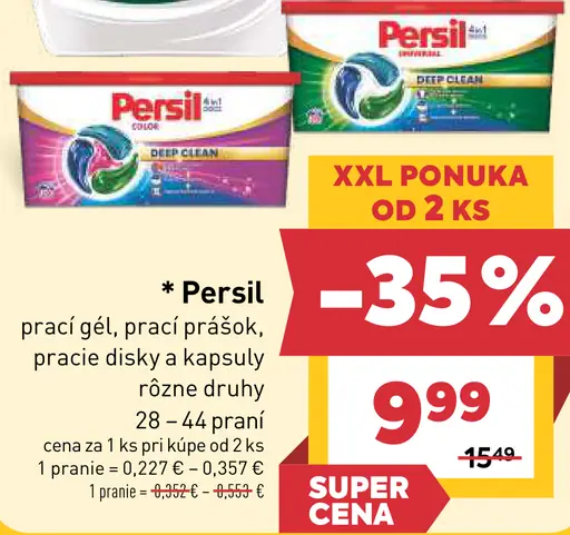 Persil prací gél, prací prášok alebo kapsuly na pranie, rôzne druhy