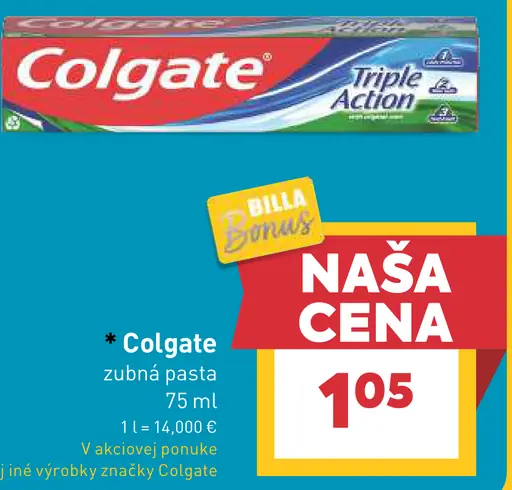 Colgate Triple Action zubná pasta