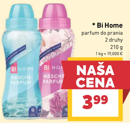 Bi Home parfum do prania rôzne druhy