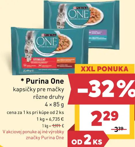 Purina One kapsičky pre mačky