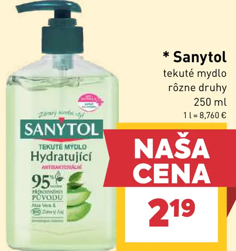 Sanytol tekuté mydlo