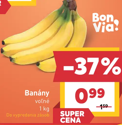 Bon Via banány voľné