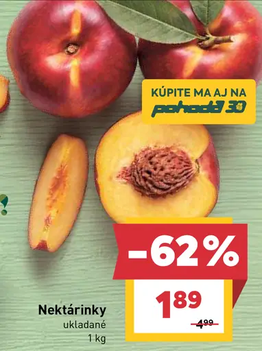 Nektárinky ukladané