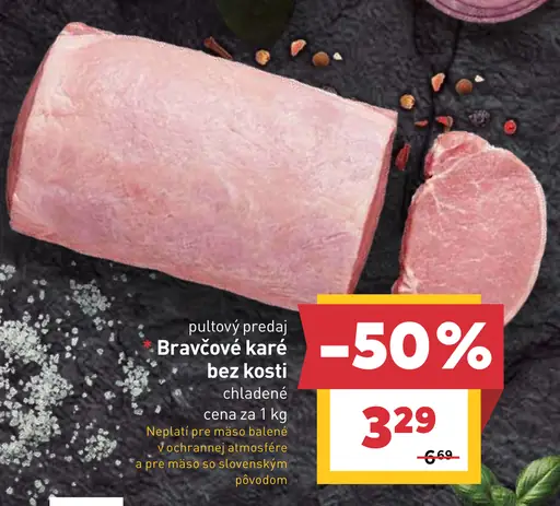 Bravčové karé bez kosti chladené