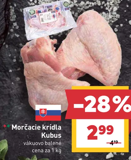 Morčacie krídla Kubus vákuovo balené