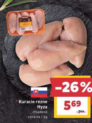 Kuracie rezne Hyza chladené