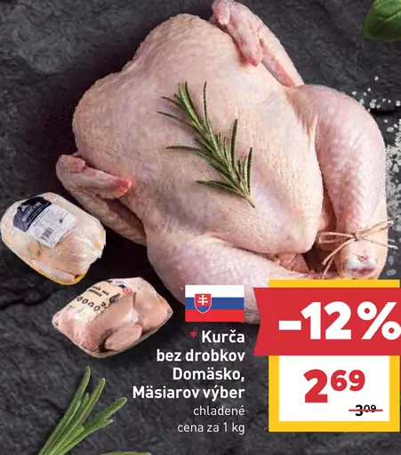 Kurča bez drobkov Domäsko, Mäsarov výber chladené