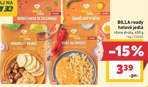 BILLA ready hotové jedlá