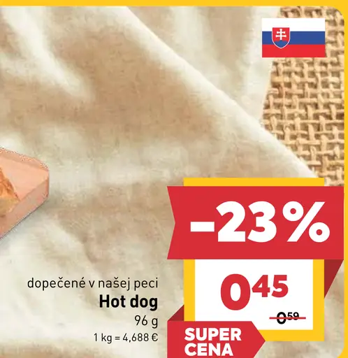Hot-dog pečivo