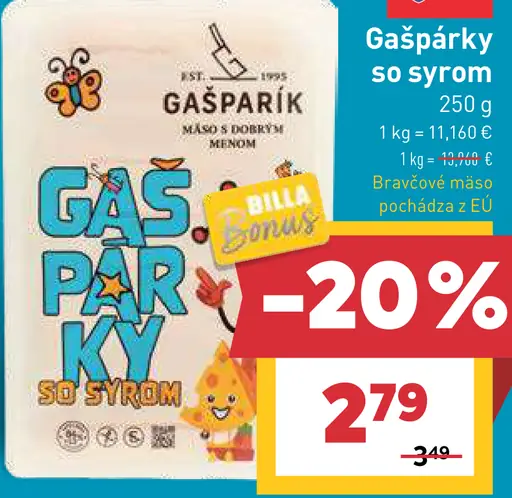 Gašparík Gašpárky so syrom