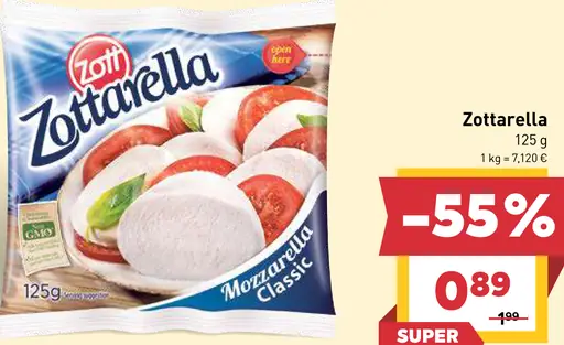 Zottarella Classic mozzarella syr