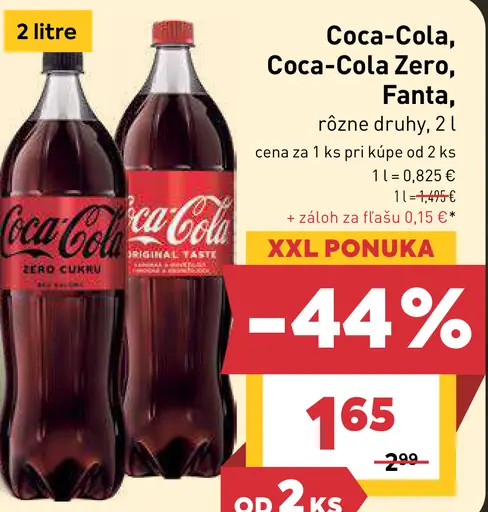 Coca-Cola, Coca-Cola Zero, Fanta rôzne druhy