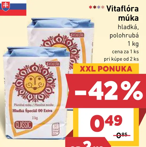 Vitaflóra múka hladká, polohrubá