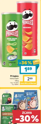 Pringles slaný snack rôzne druhy