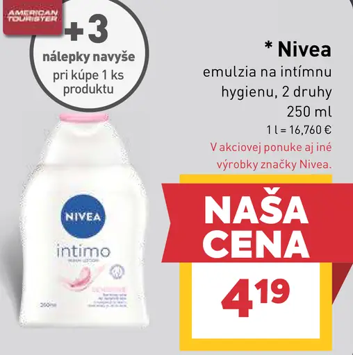 Nivea Emulzia na intímnu hygienu