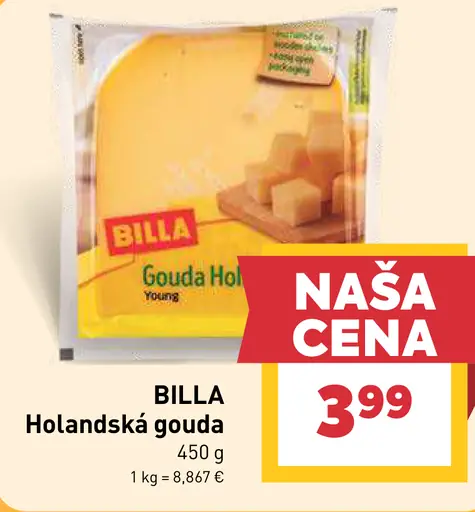 BILLA holandská gouda