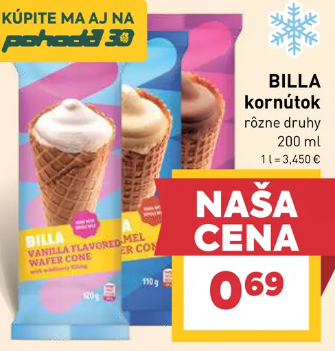 BILLA kornútok