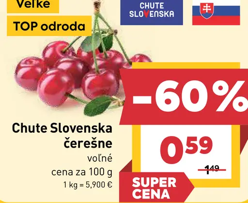 Chute Slovenska čerešne voľné
