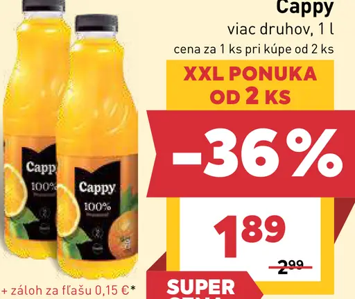 Cappy ovocný nápoj
