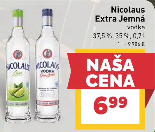Nicolaus Extra Jemná Vodka