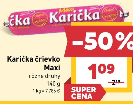 Karička črievko Maxi s ementálom