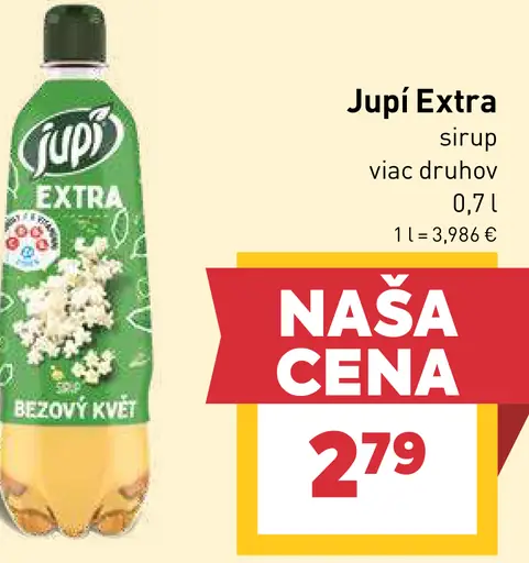Jupí Extra sirup bezový kvet