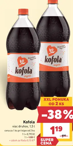 Kofola Original cola nápoj